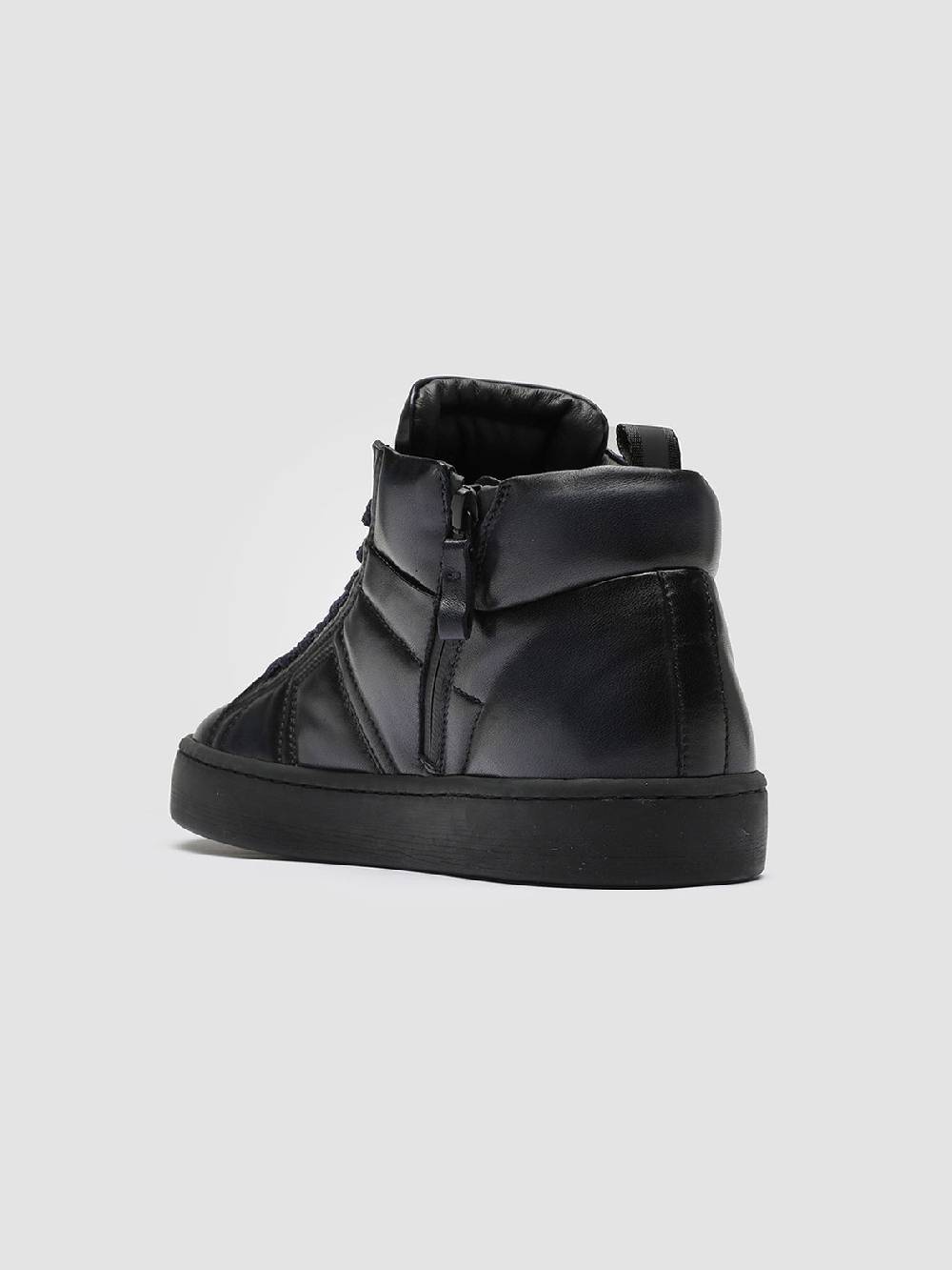 Officine Creative KILIM 002 Sneaker in Pelle Blu Italia