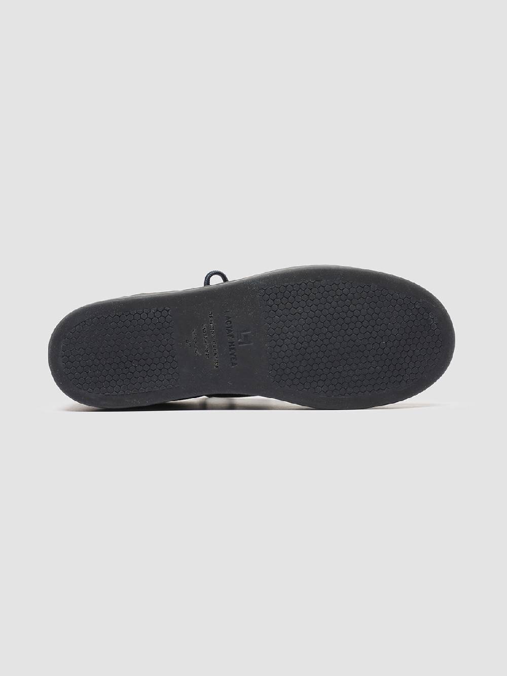 Officine Creative KOMBINED 001 Sneaker Basse in Camoscio e Pelle Blu In Linea