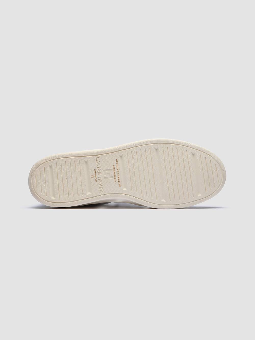 Officine Creative KRIS LUX 001 Sneakers in Pelle Liscia e Scamosciata Bianca Vendita