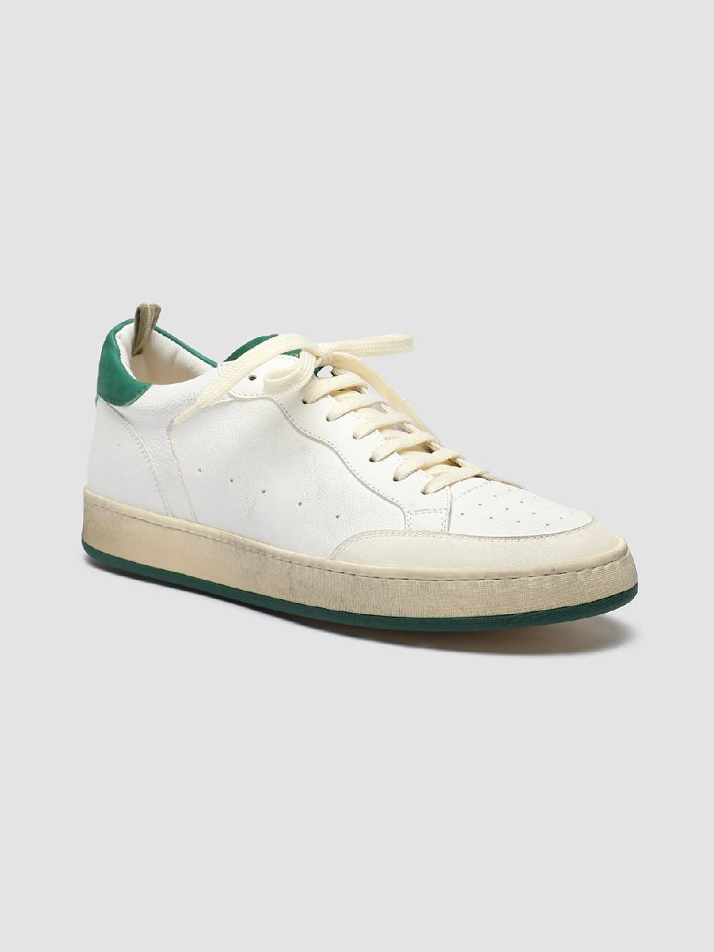 Officine Creative MAGIC 001 Sneakers in Pelle e Camoscio Bianco Spedizione Gratuita