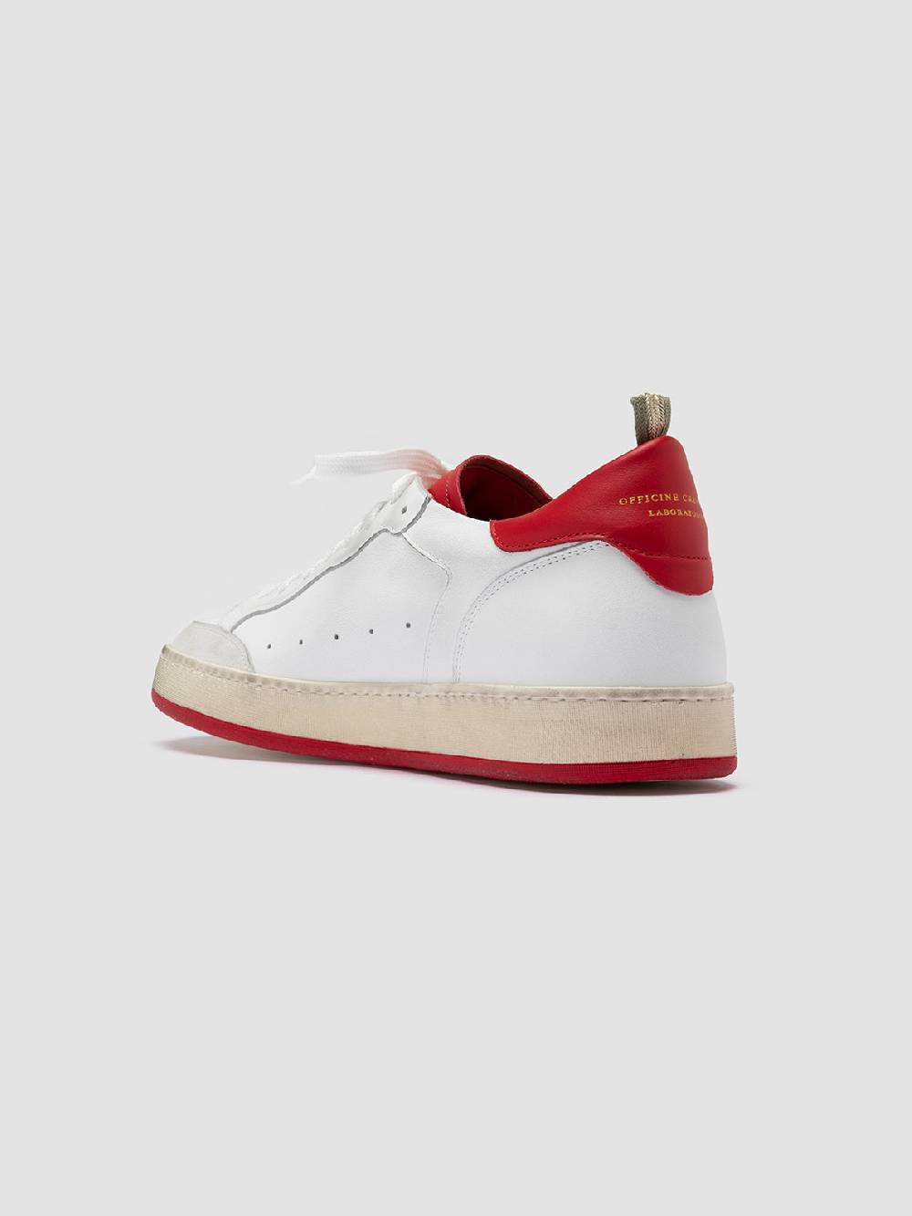 Officine Creative MAGIC 008 Sneakers Basse in Pelle e Camoscio Bianca Qualità Garantita