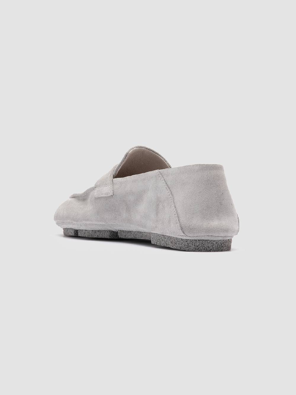 Officine Creative C-SIDE 101 Mocassini in Pelle Scamosciata Grigia Acquista Ora