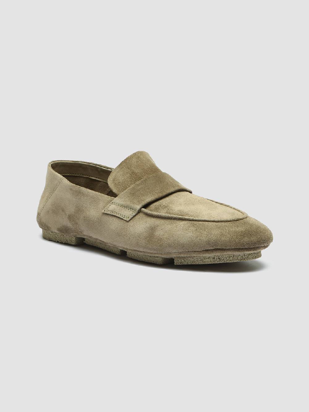 Officine Creative C-SIDE 101 Mocassini in Pelle Scamosciata Tortora Promozione Limitata