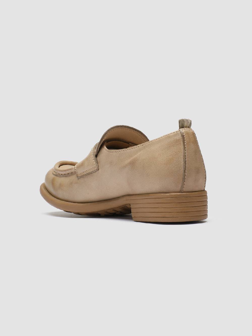 Officine Creative CALIXTE 020 Mocassini Penny Loafer in Pelle Tortora Fino Al -60%
