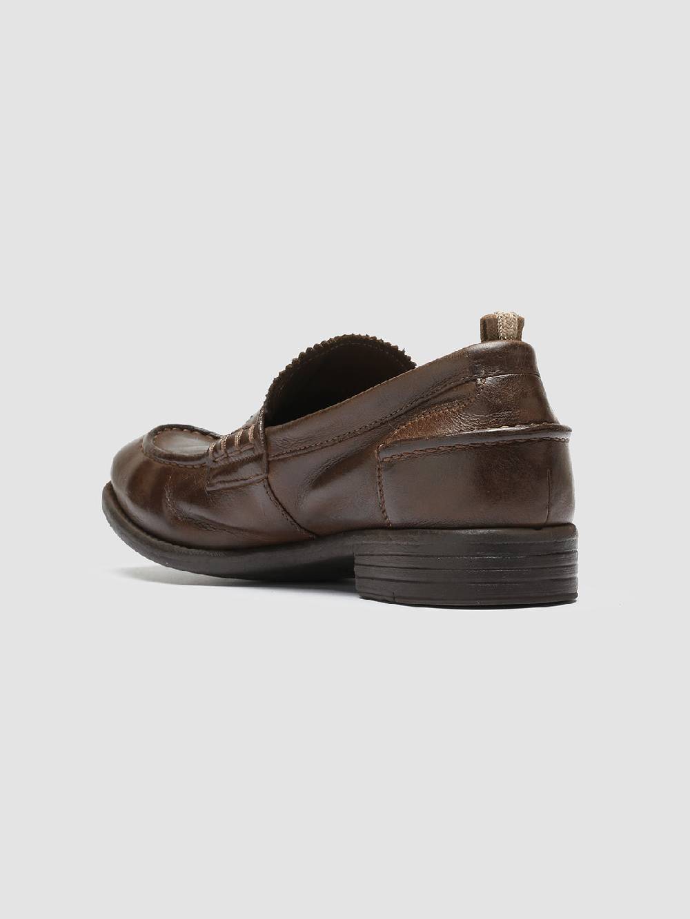 Officine Creative CALIXTE 042 Mocassini Penny in Pelle Marrone Shopping Online