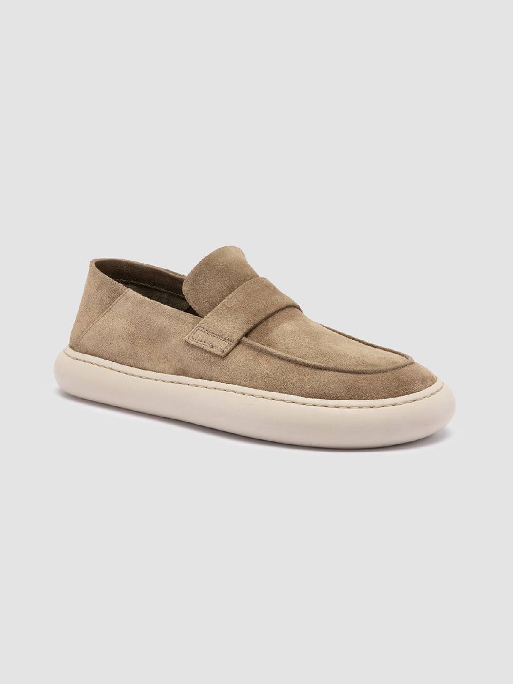 Officine Creative DINGHY 101 Sneakers Basse in Pelle Scamosciata Tortora Sottocosto
