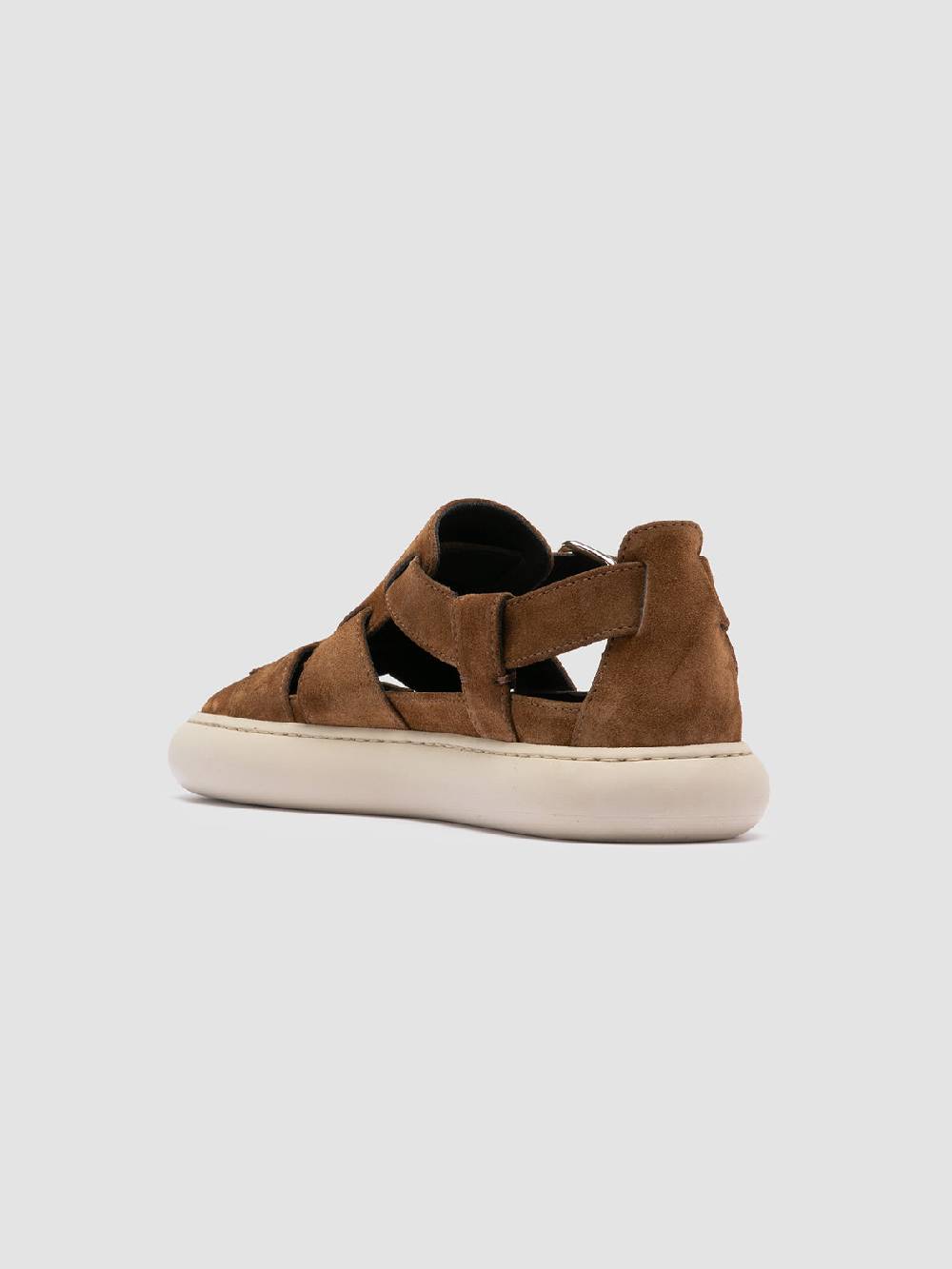 Officine Creative DINGHY 103 Sandali in Pelle Scamosciata Marrone Convenienza