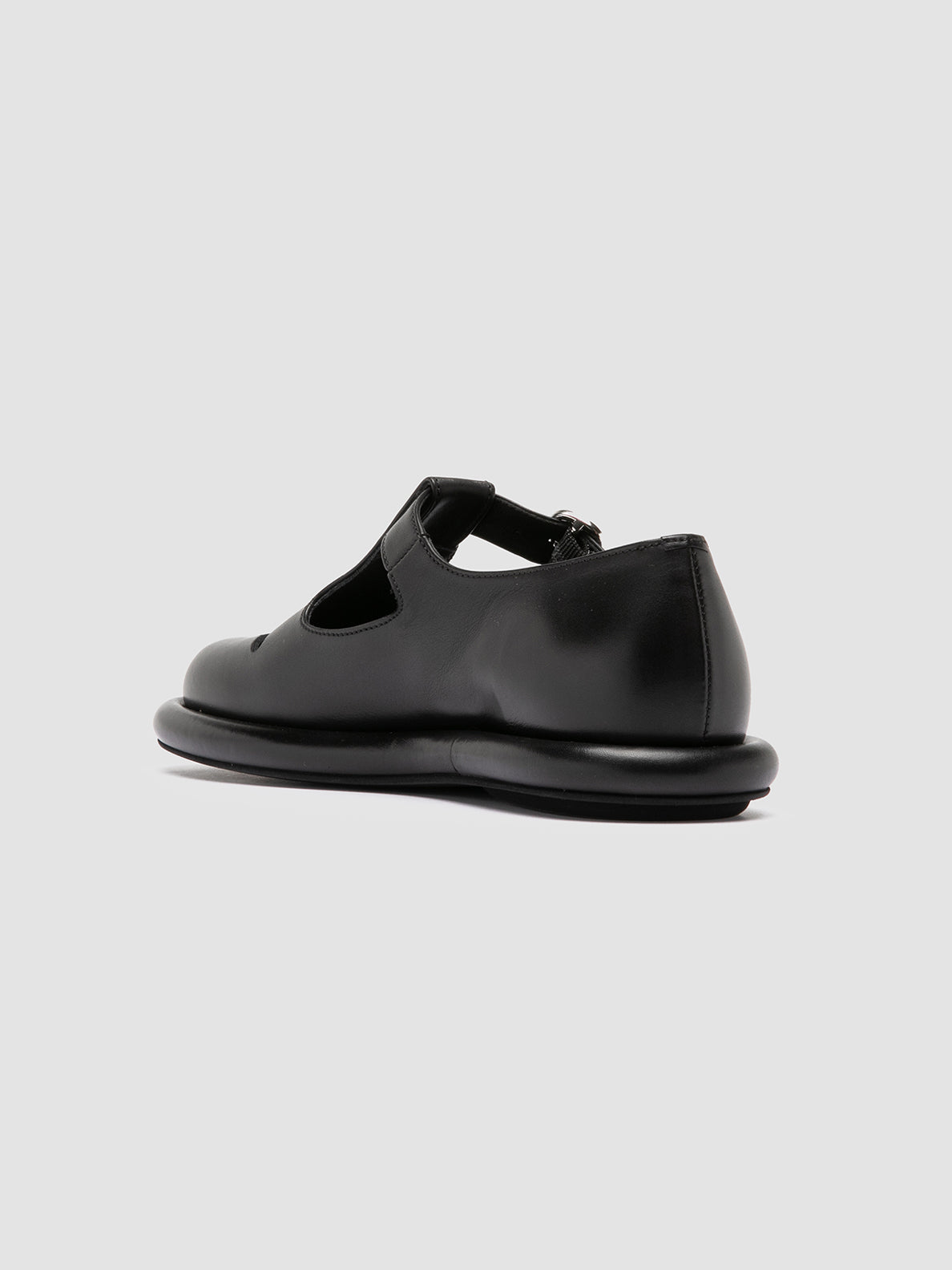 Officine Creative ESTENS 106 Scarpe Basse T-Bar in Pelle Nera Novità
