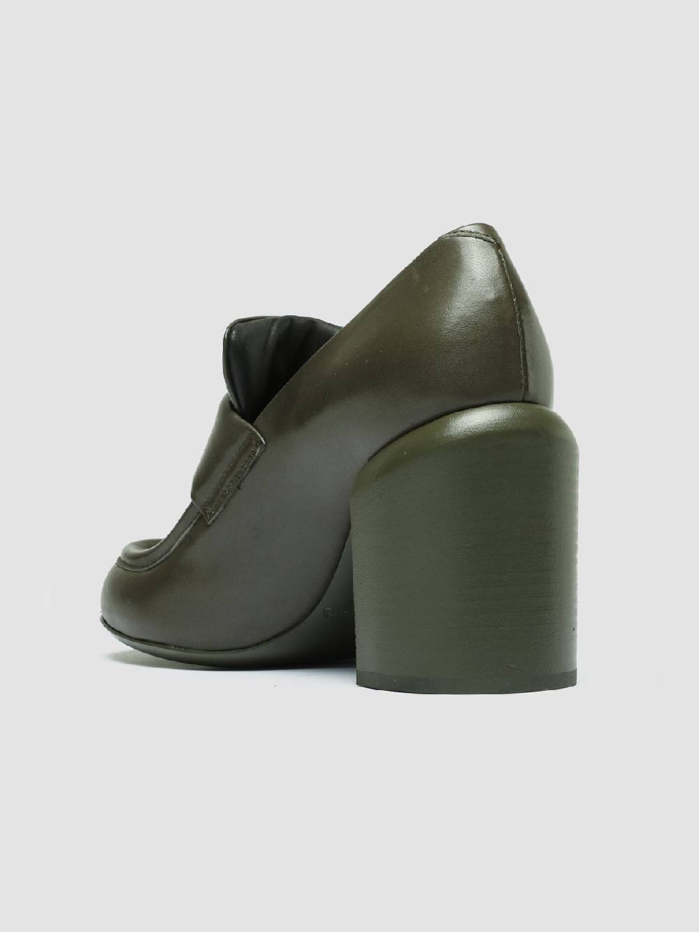 Officine Creative ESTHER 018 Mocassini Penny in Pelle Verde Presa