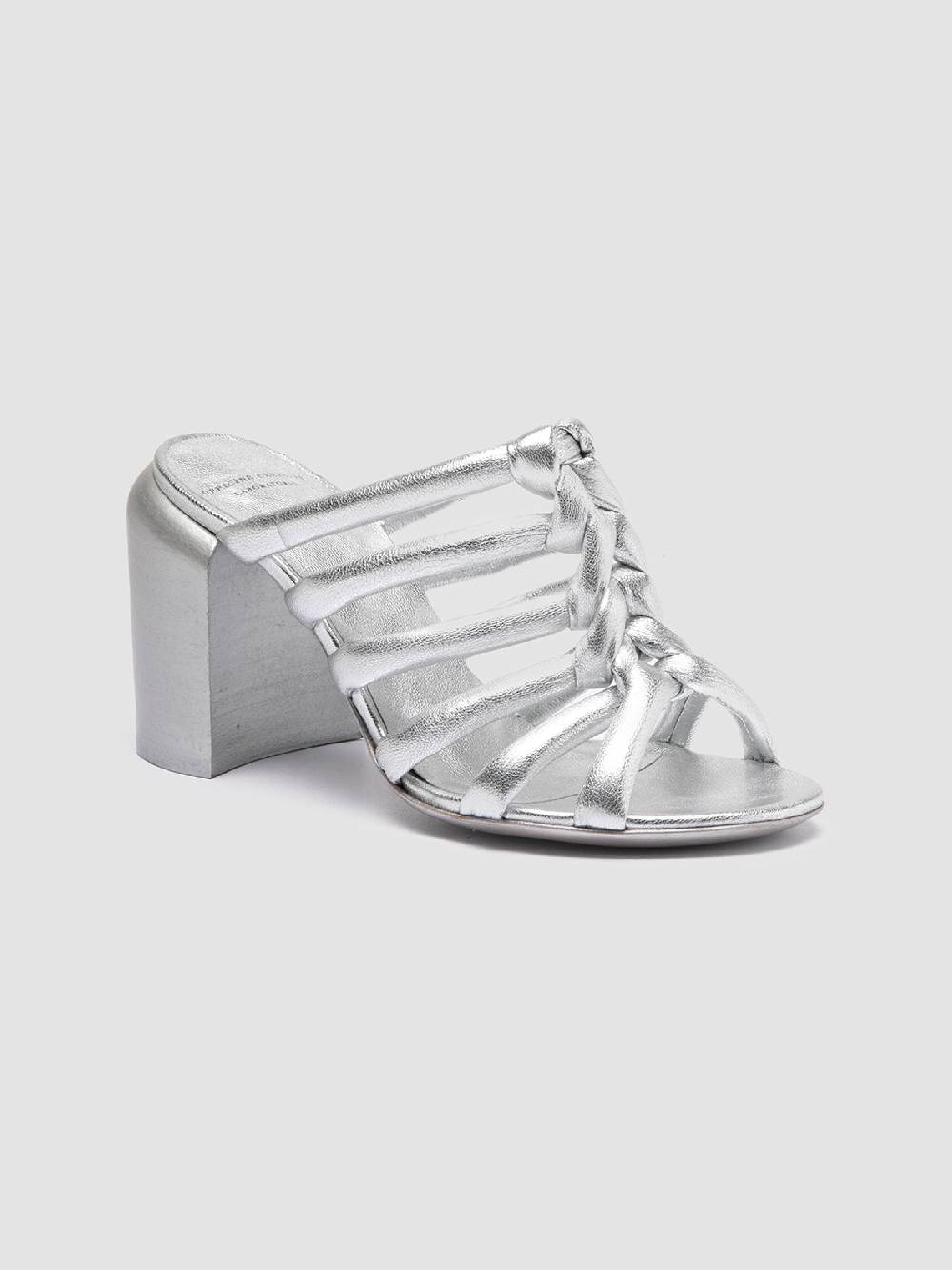 Officine Creative ESTHER 026 Sandali Slide in Pelle Argento Offerta