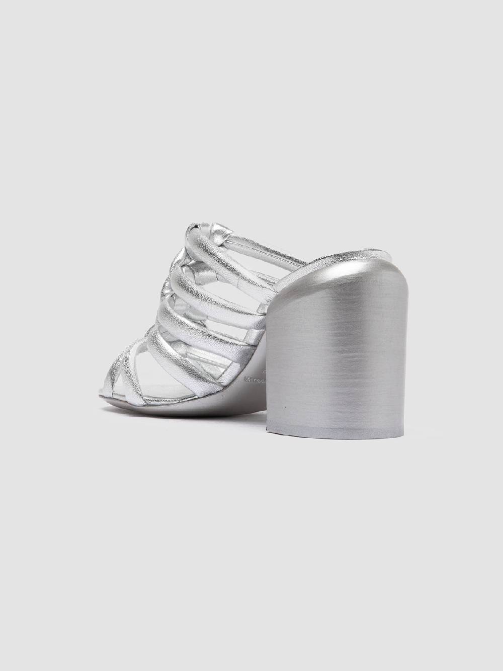 Officine Creative ESTHER 026 Sandali Slide in Pelle Argento Offerta