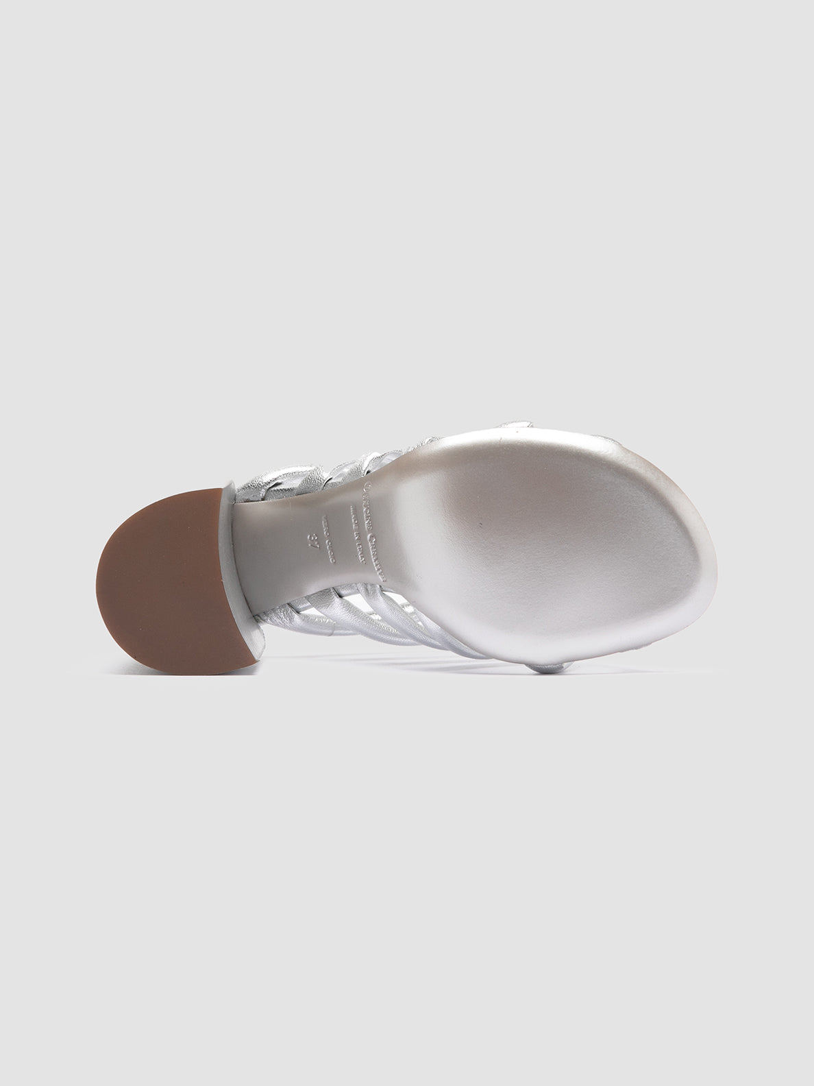 Officine Creative ESTHER 026 Sandali Slide in Pelle Argento Offerta