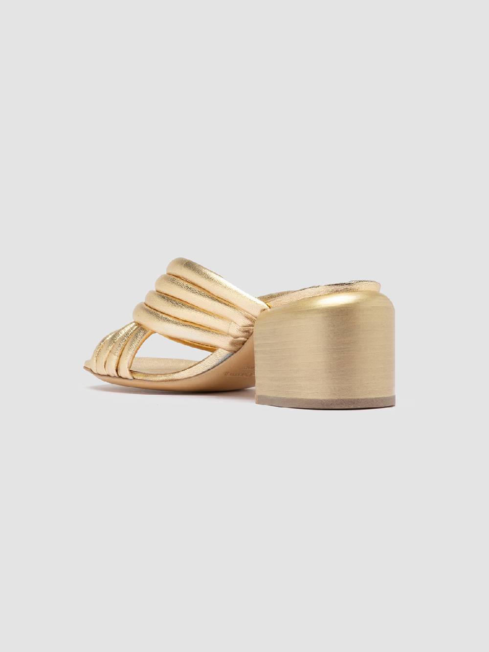 Officine Creative ETHEL 022 Sandali Slide in Pelle Oro In Vendita