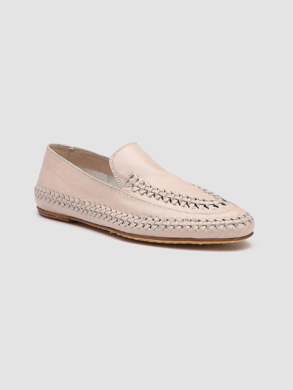 Officine Creative BESSIE 002 Mocassini in Pelle Rosa Super sconto
