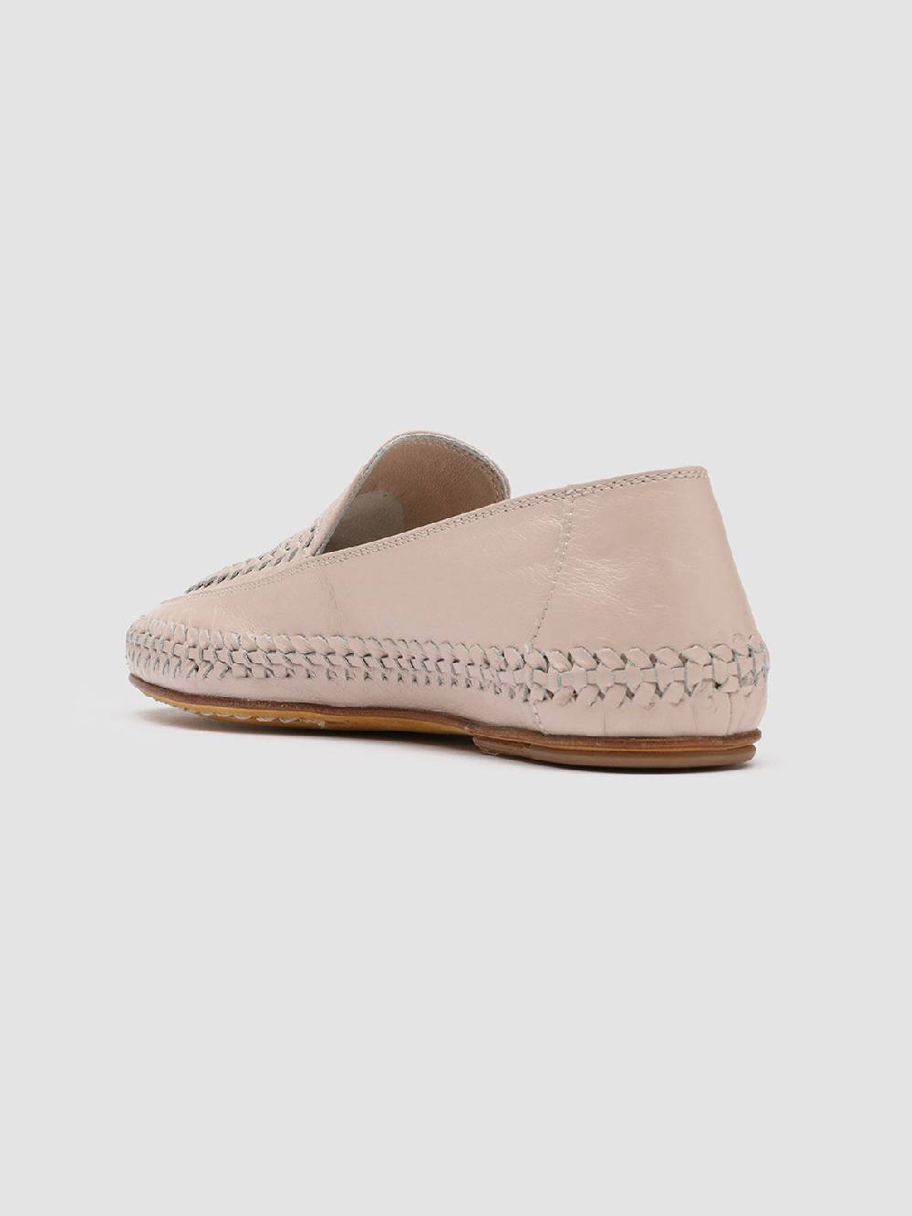 Officine Creative BESSIE 002 Mocassini in Pelle Rosa Super sconto