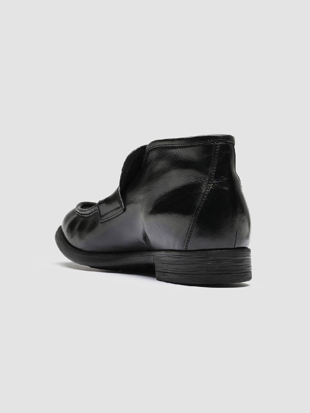 Officine Creative CHRONICLE 027 Stivaletti in Pelle Nera In Saldo