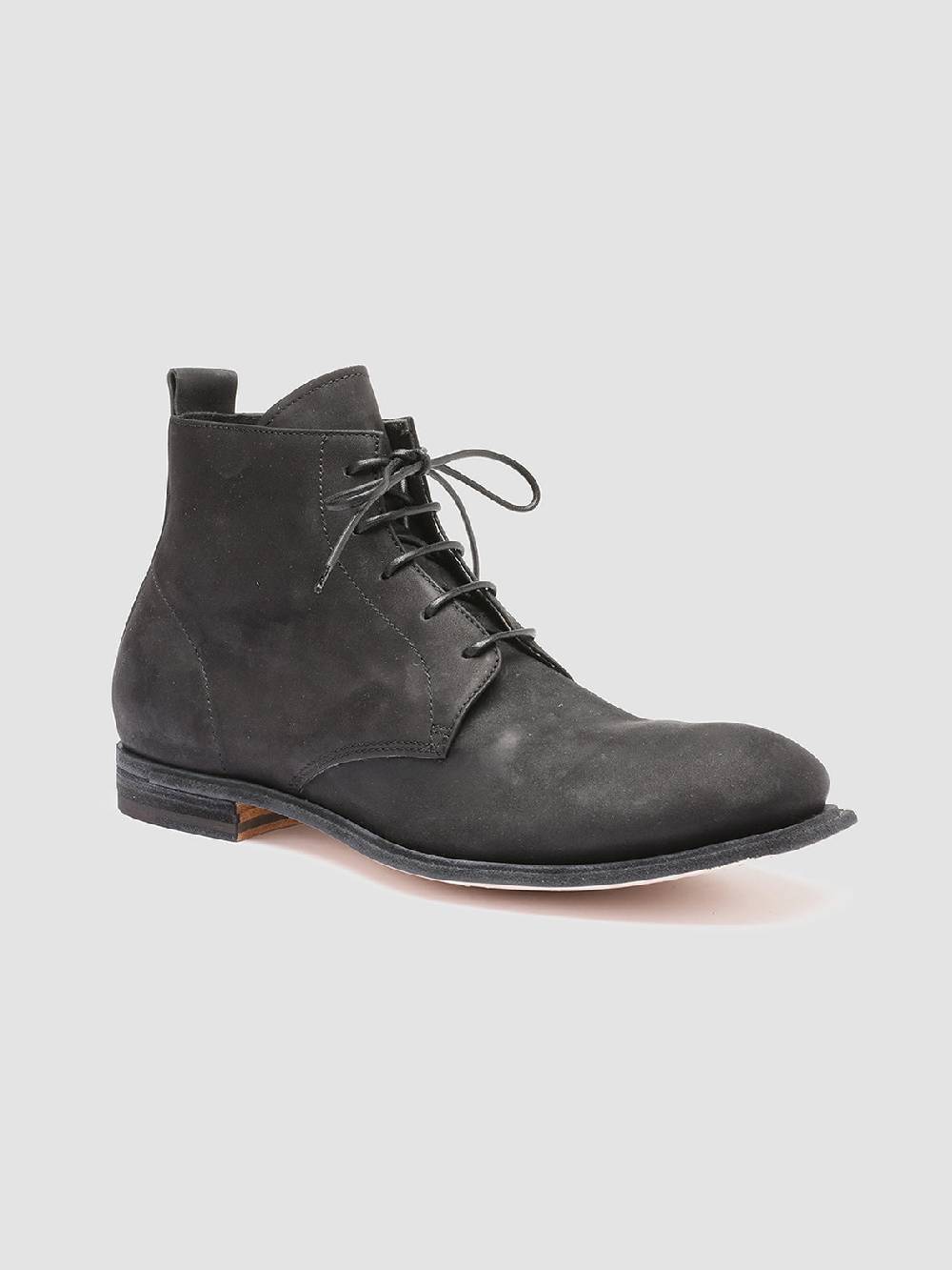 Officine Creative DURGA 002 Stivaletti in Pelle Scamosciata Nera Spedizione Gratuita
