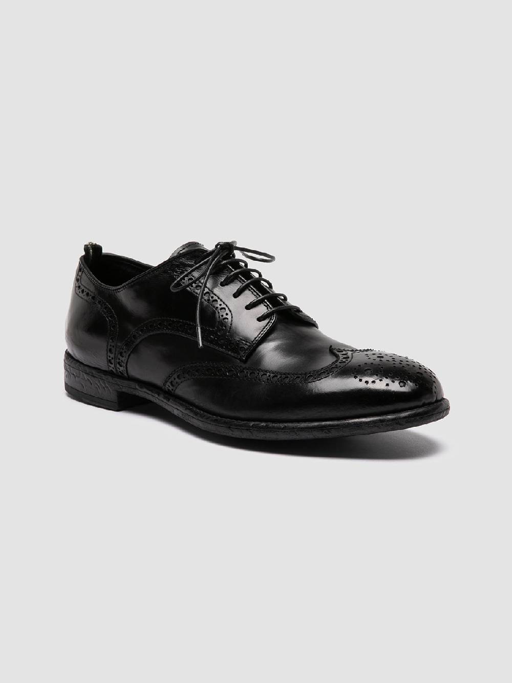 Officine Creative EMORY 015 Scarpe Derby in Pelle Nera Soddisfazione Garantita