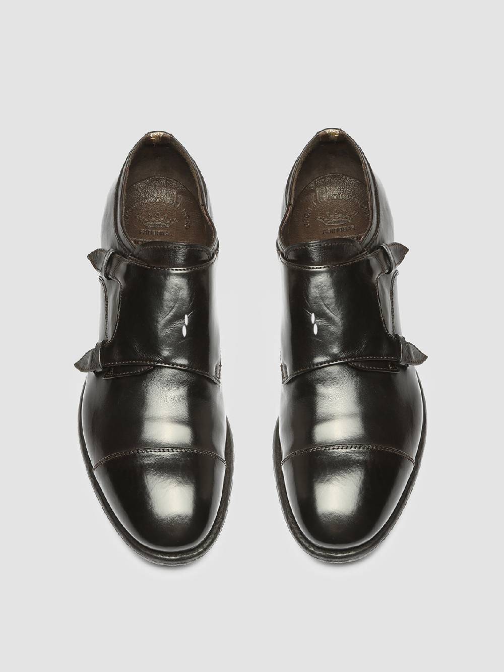 Officine Creative EMORY 017 Derby in Pelle Marrone Pezzi Unici