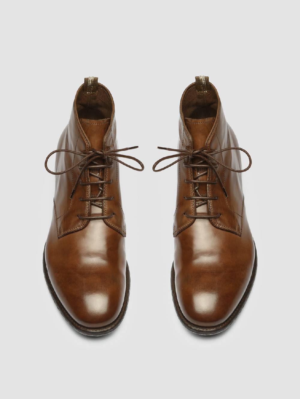 Officine Creative EMORY 023 Stivaletti in Pelle Marrone Promozione Limitata