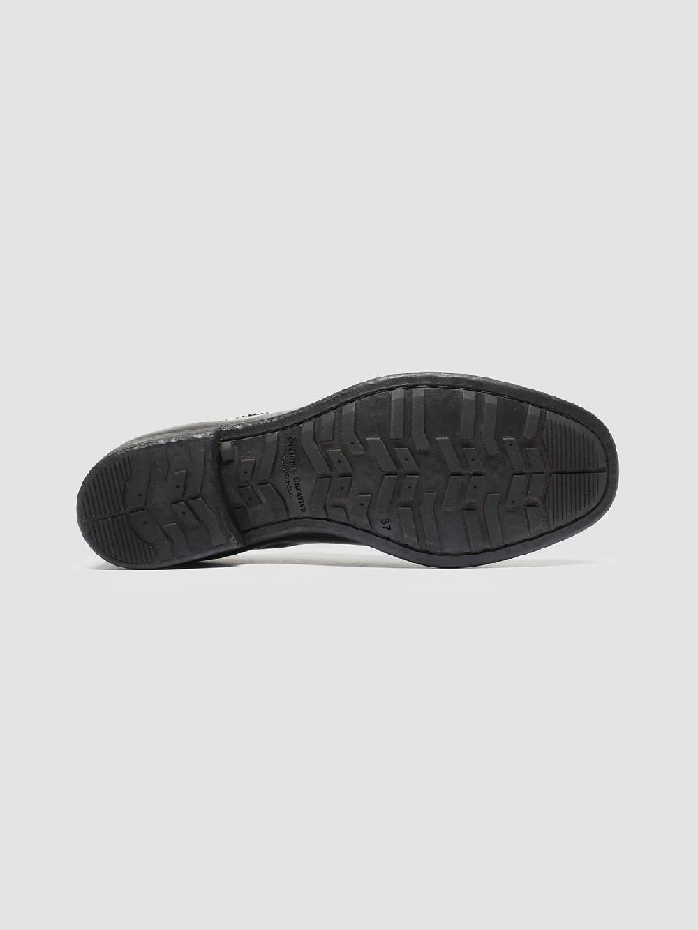 Officine Creative CALIXTE 022 Derby con Motivo Brogue in Pelle Nera Shopping Online