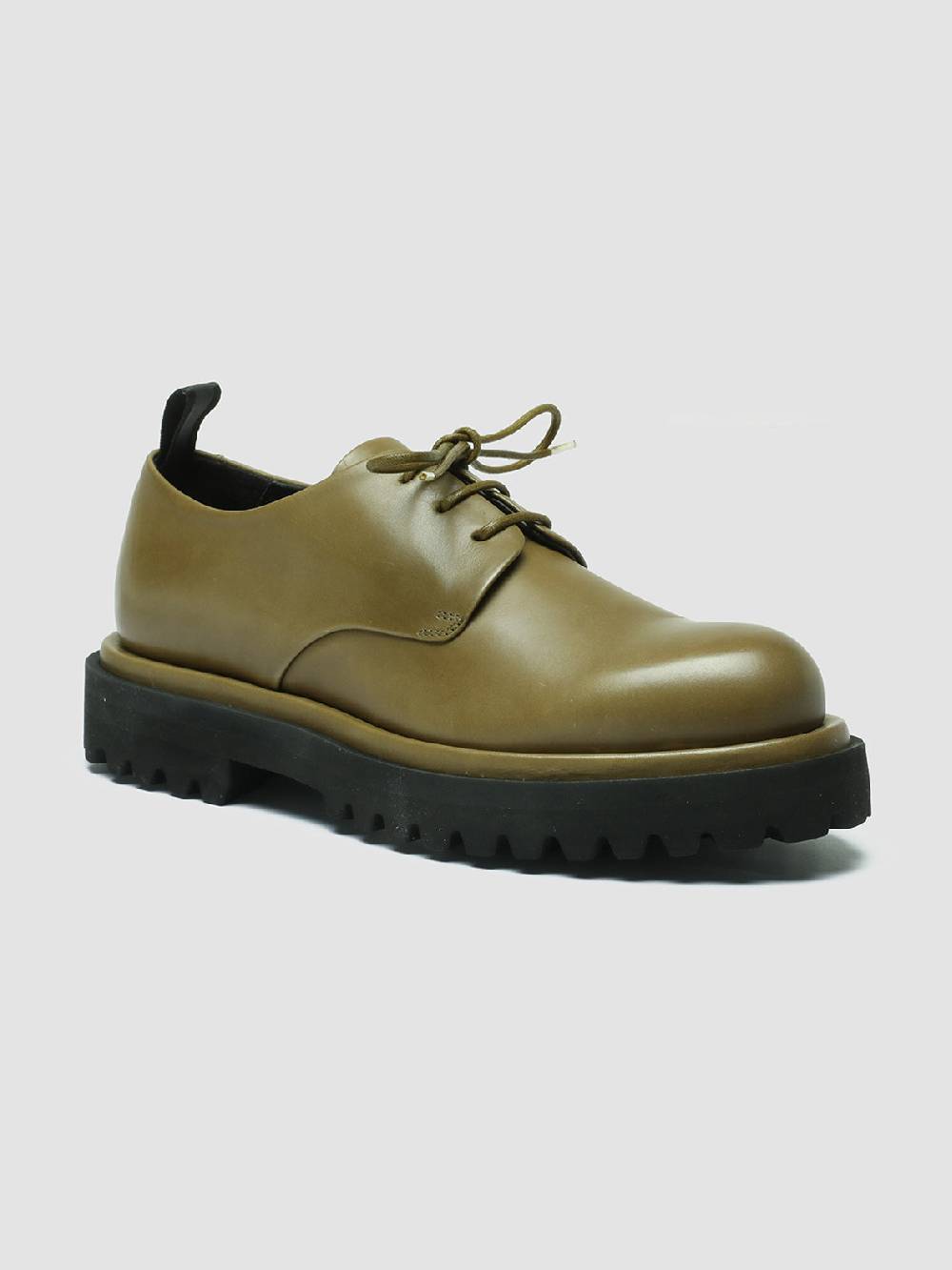 Officine Creative TONAL 100 Derby in Pelle Verde Saldi Di Fabbrica