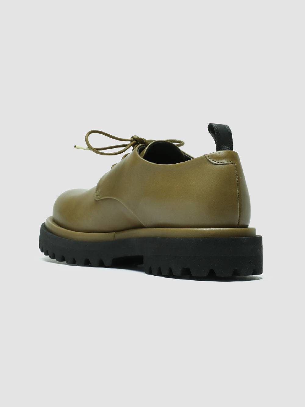 Officine Creative TONAL 100 Derby in Pelle Verde Saldi Di Fabbrica