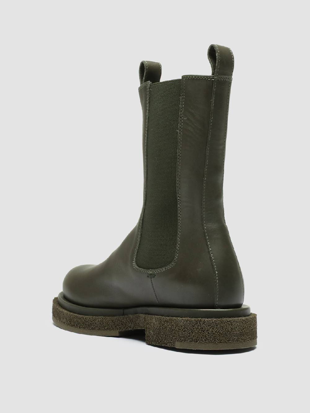 Officine Creative TONAL 105 Stivaletti Chelsea in Pelle Verde I Più Venduti