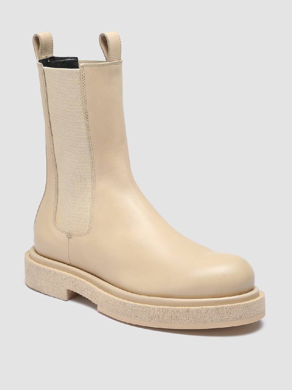 Officine Creative TONAL 105 Stivaletti Chelsea in Pelle Avorio Vendite Flash