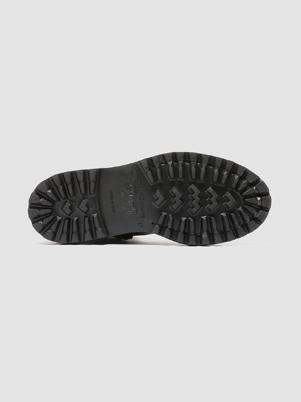 Officine Creative WISAL DD 105 Stivali stringati in Pelle Nera In Saldo