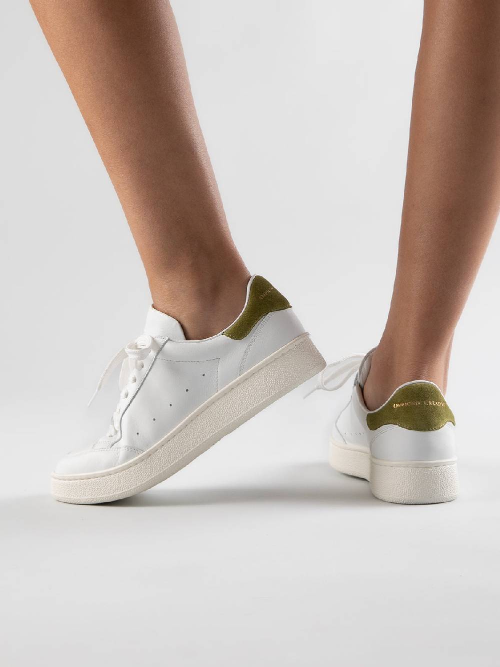 Officine Creative MOWER 109 Sneakers in Pelle Bianca Italia