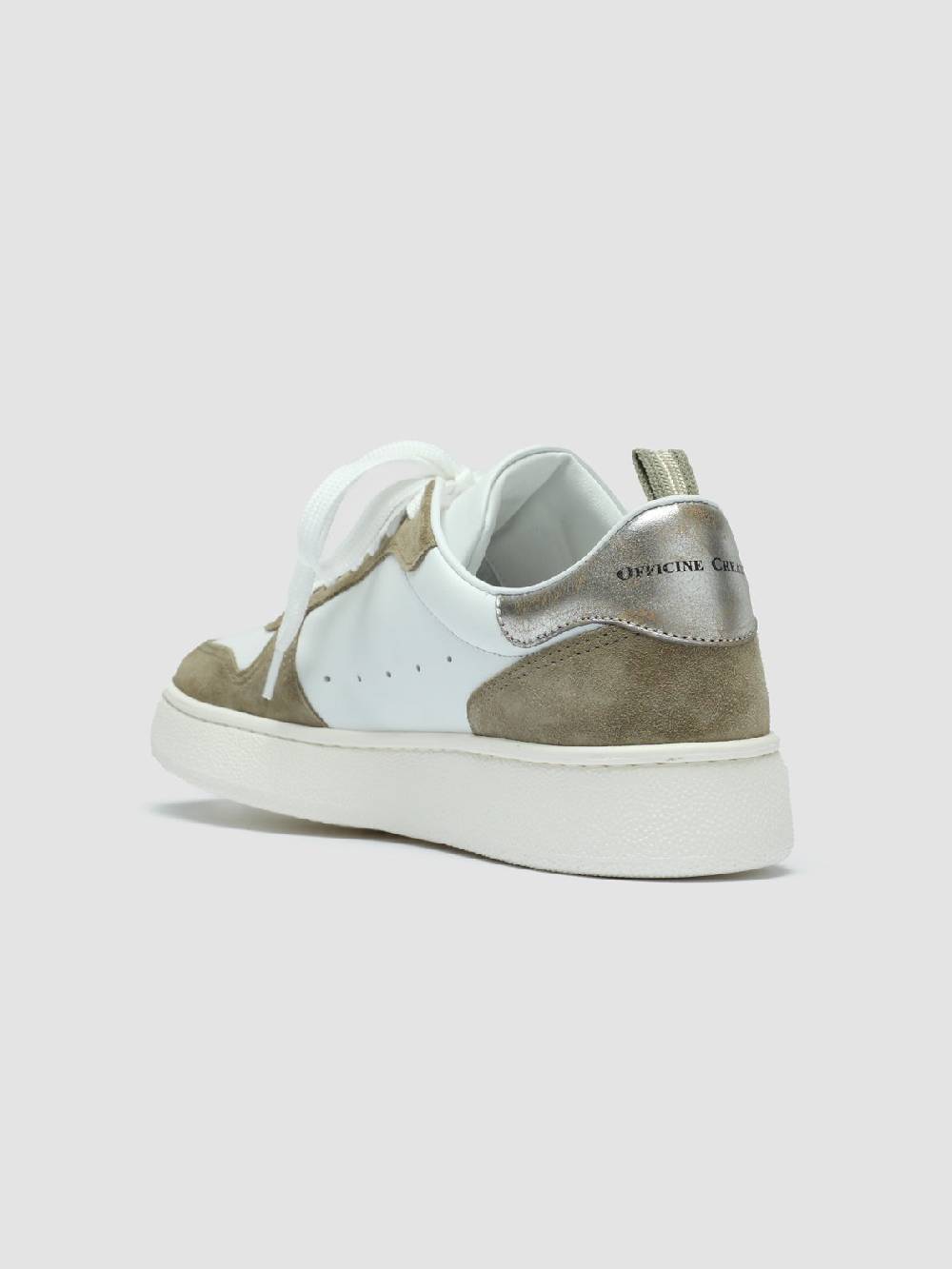 Officine Creative MOWER 110 Sneakers in Pelle Bianca Qualità