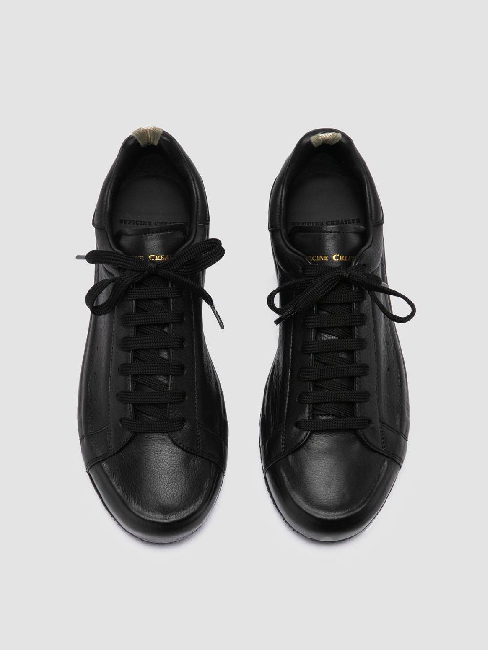 Officine Creative PRIMARY 101 Sneakers in Pelle Nera Pezzi Unici