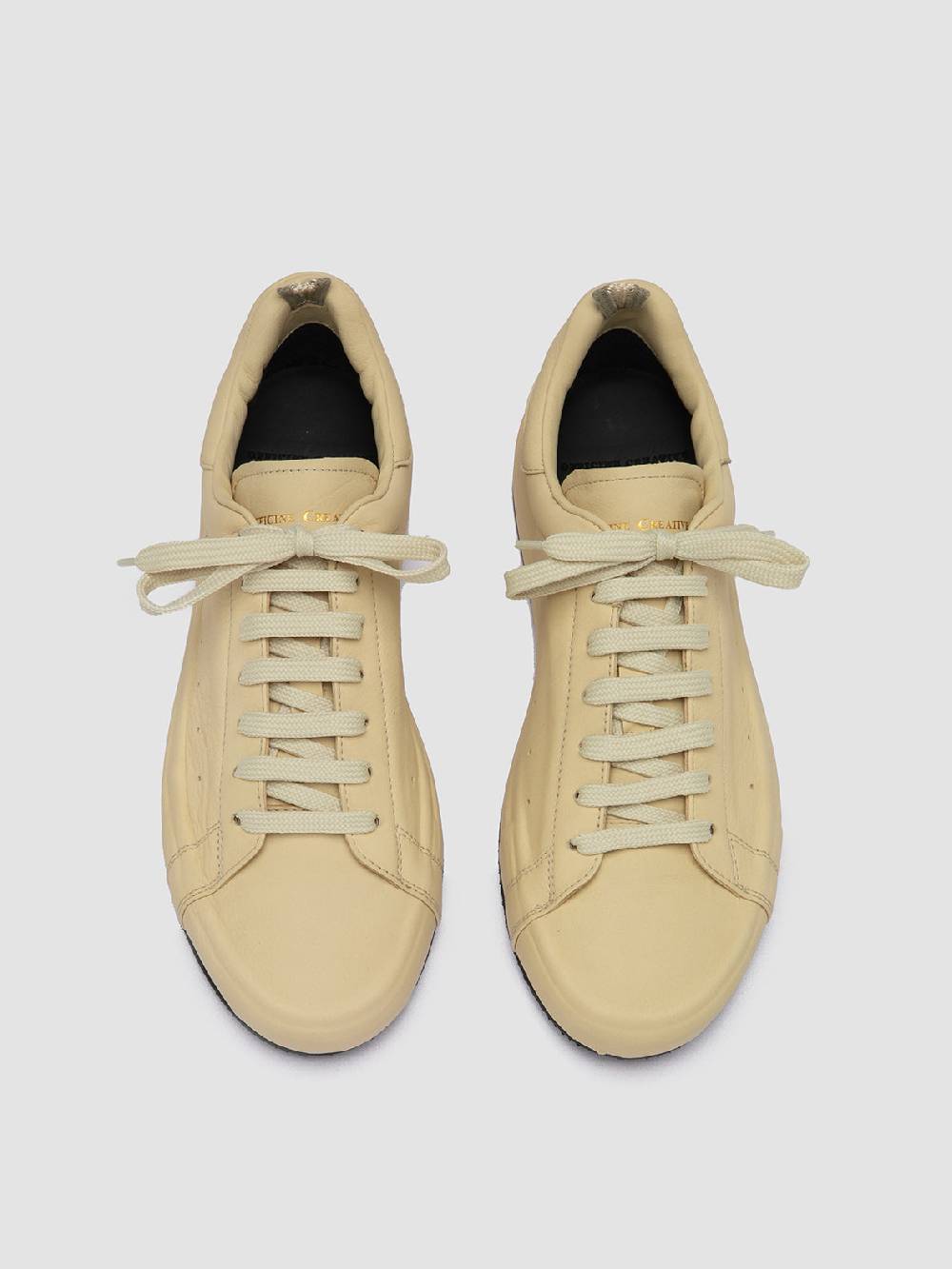 Officine Creative PRIMARY 101 Sneakers in Pelle Avorio Soddisfazione Garantita