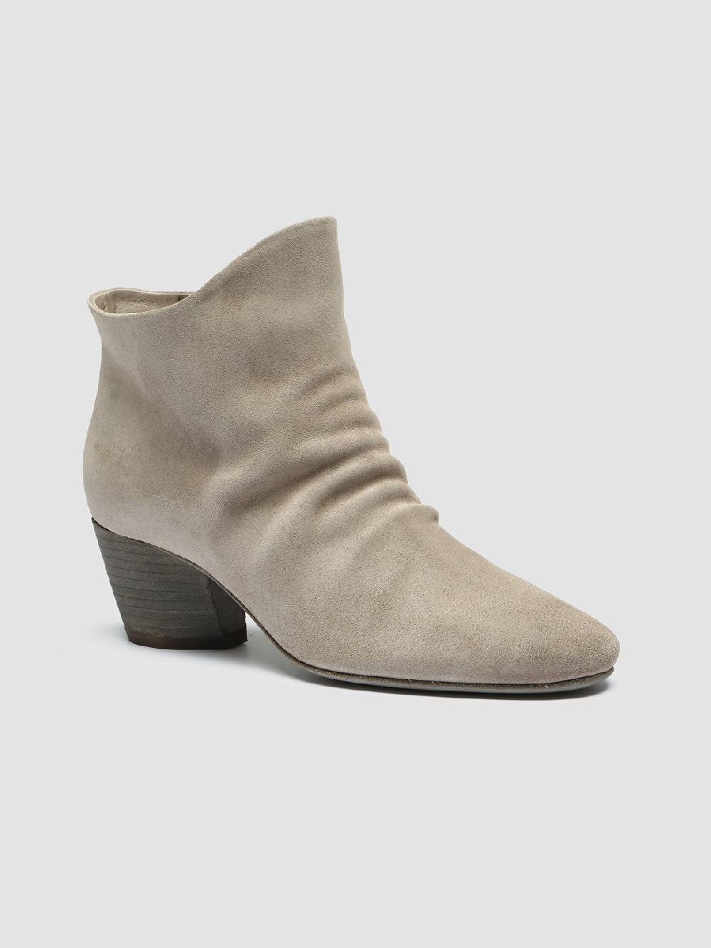 Officine Creative BETH 006 Stivaletti in Pelle Scamosciata Tortora Fino Al -60%