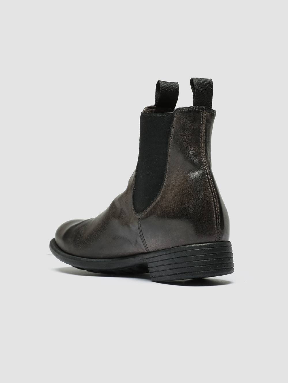Officine Creative CALIXTE 004 Stivaletti Chelsea in Pelle Grigia Convenienza