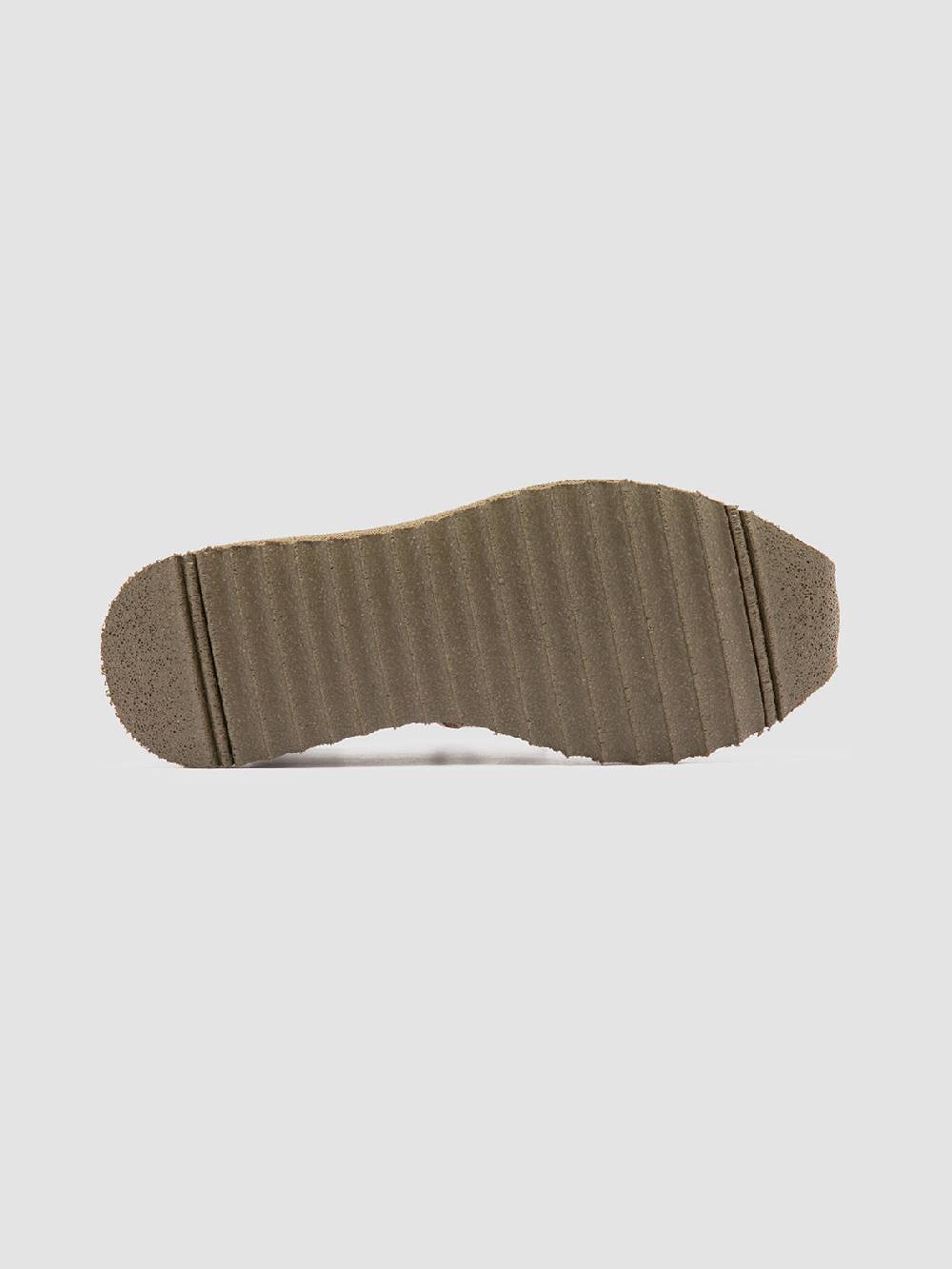 Officine Creative RACE RUBREX 101 Sneakers Basse in Pelle e Camoscio Verde Sconto