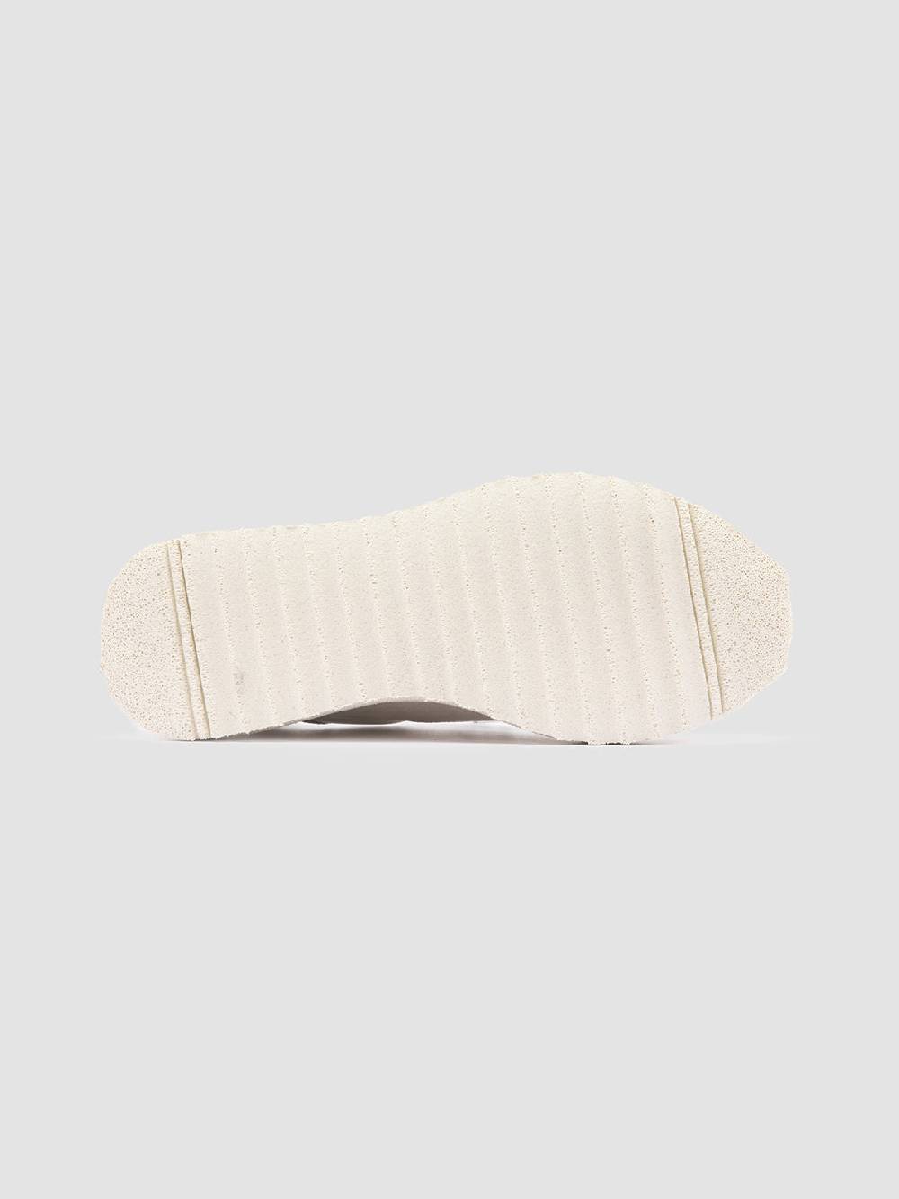 Officine Creative RACE RUBREX 101 Sneakers Basse in Pelle e Camoscio Bianca Economico