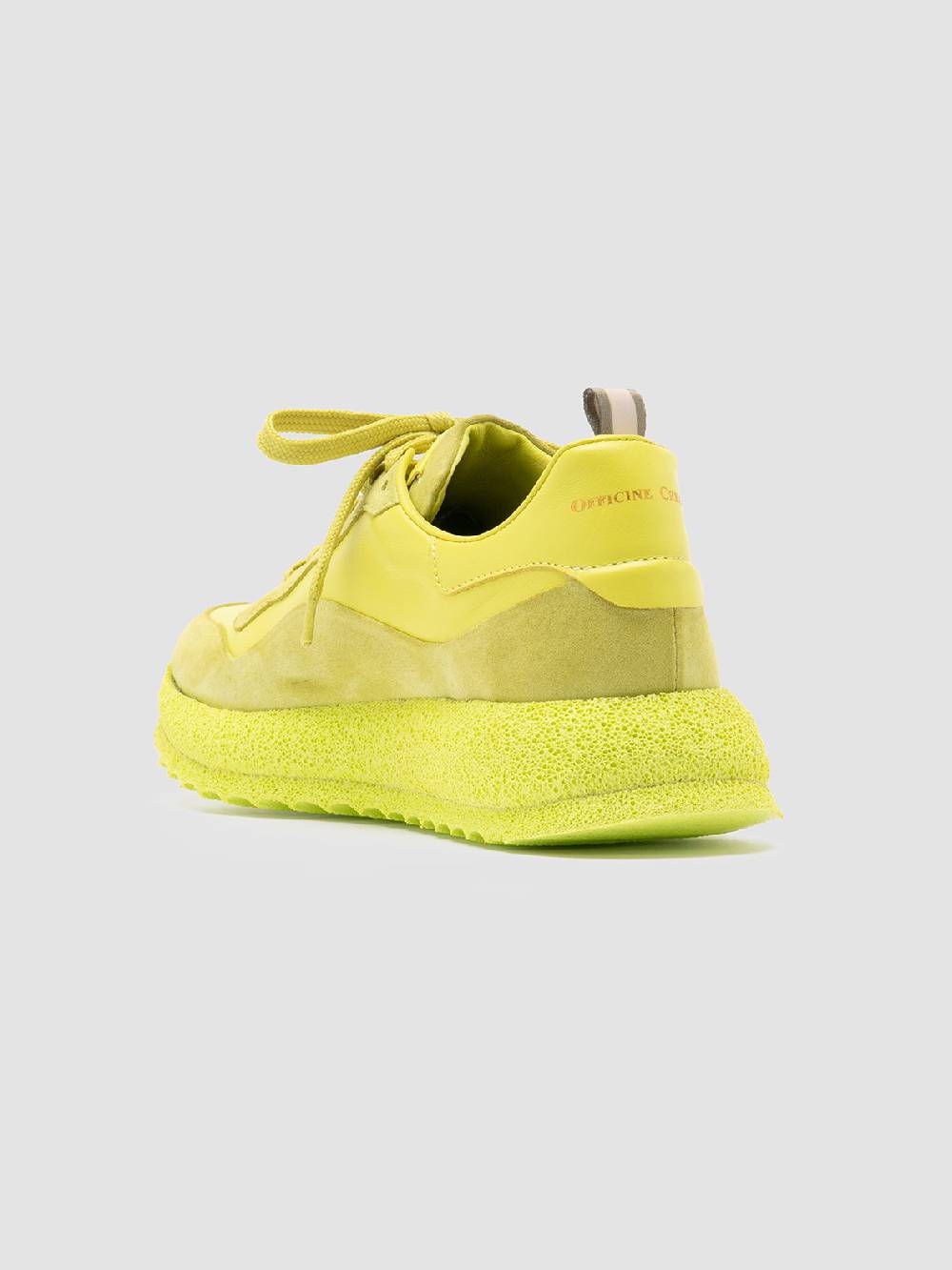 Officine Creative RACE RUBREX 101 Sneakers Basse in Pelle e Camoscio Gialla Online