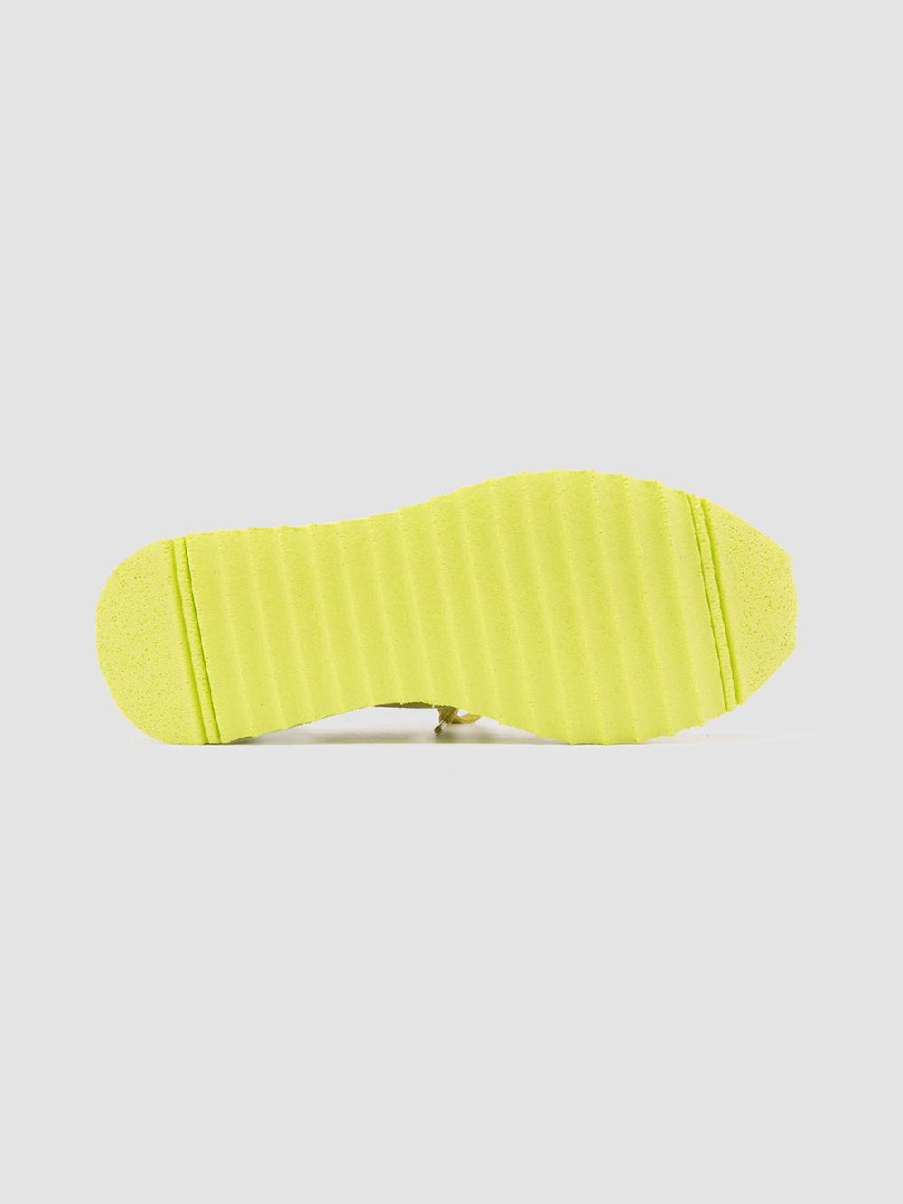 Officine Creative RACE RUBREX 101 Sneakers Basse in Pelle e Camoscio Gialla Online