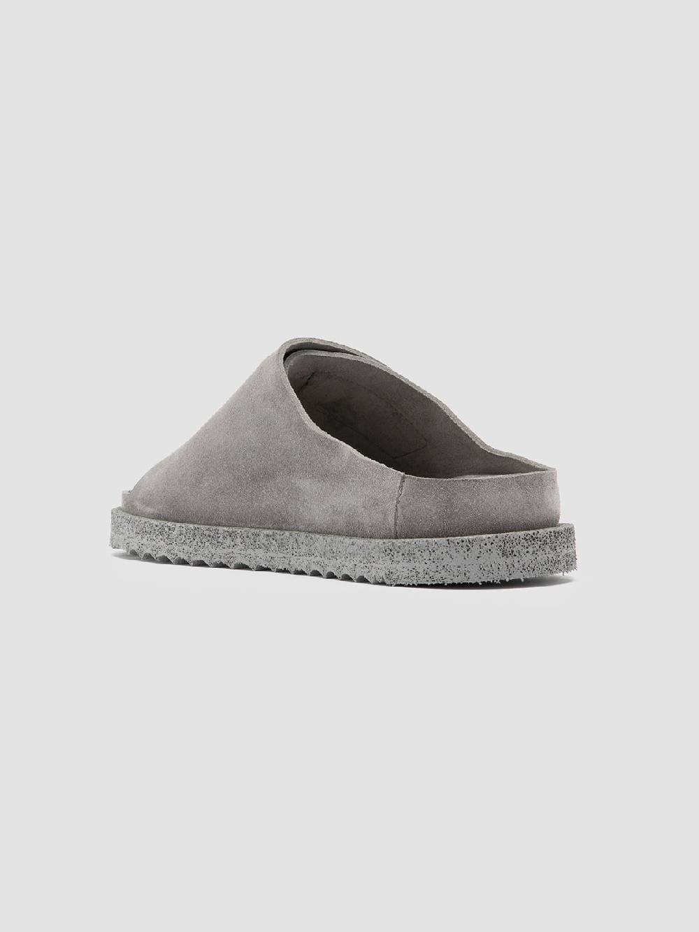 Officine Creative SANDS 106 Sandali Slide in Pelle Scamosciata Grigia Saldi