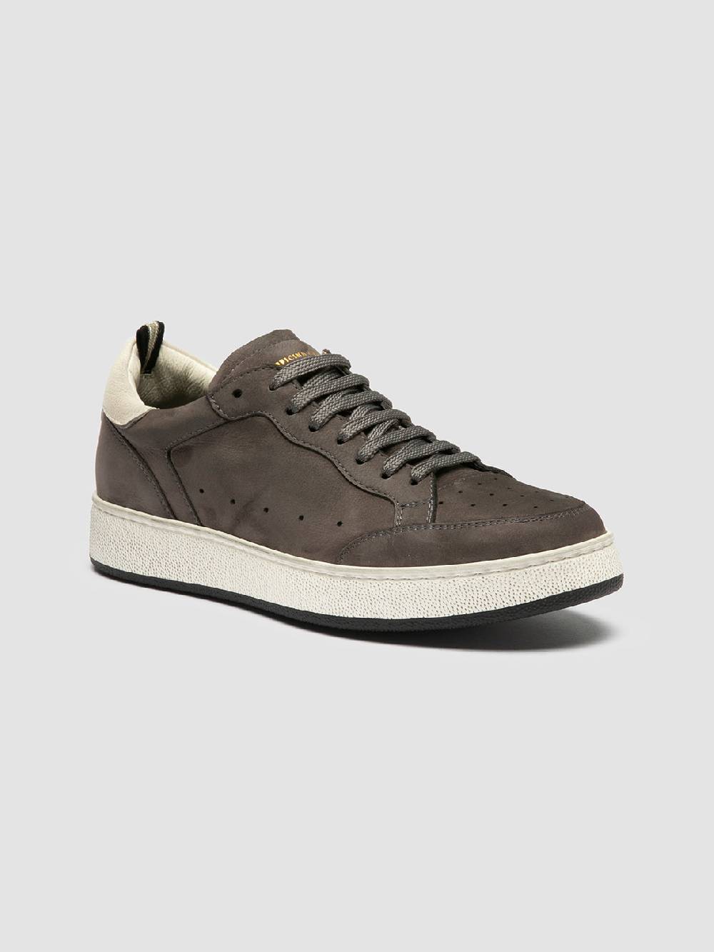 Officine Creative THE ANSWER 102 Sneaker Basse in Nabuk Grigio Hotsell