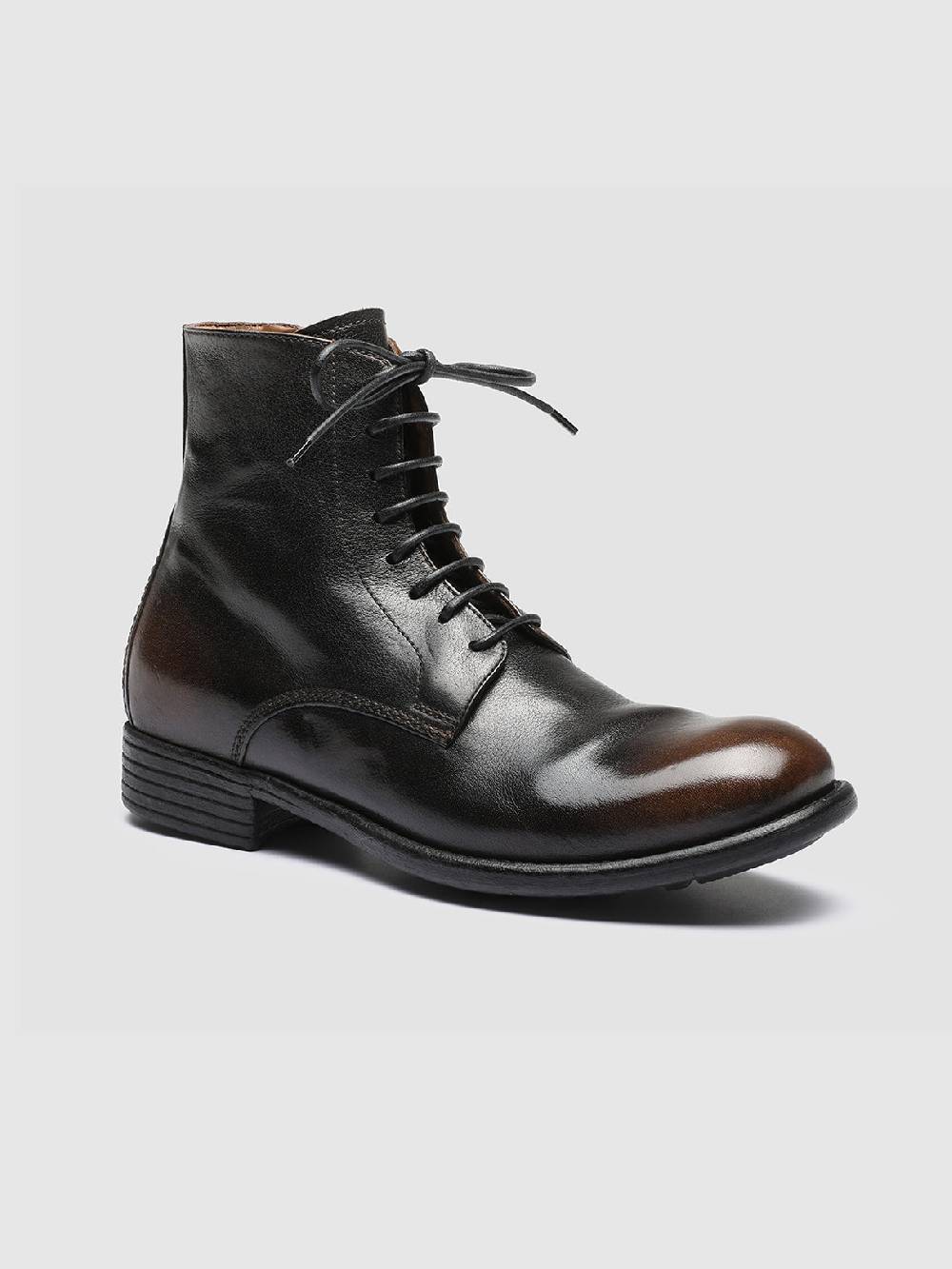 Officine Creative CALIXTE 002 Stivali in Pelle Nera con Zip Negozio