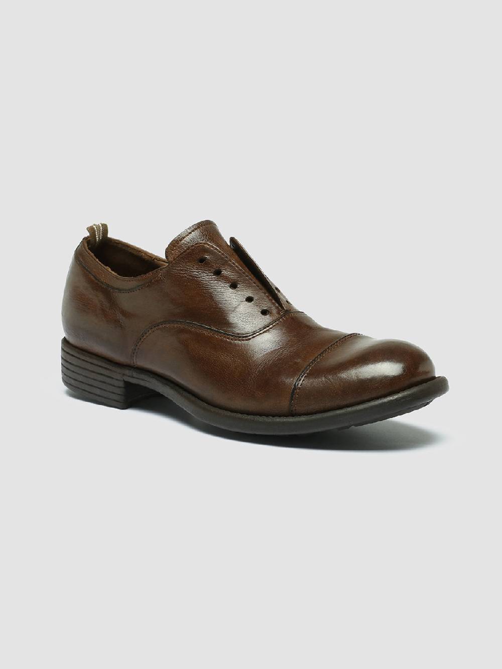 Officine Creative CALIXTE 003 Oxford in Pelle Marrone Moda