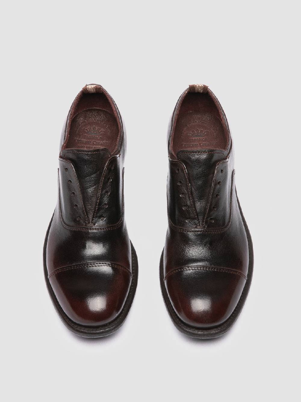 Officine Creative CALIXTE 003 Oxford in Pelle Marrone 2025