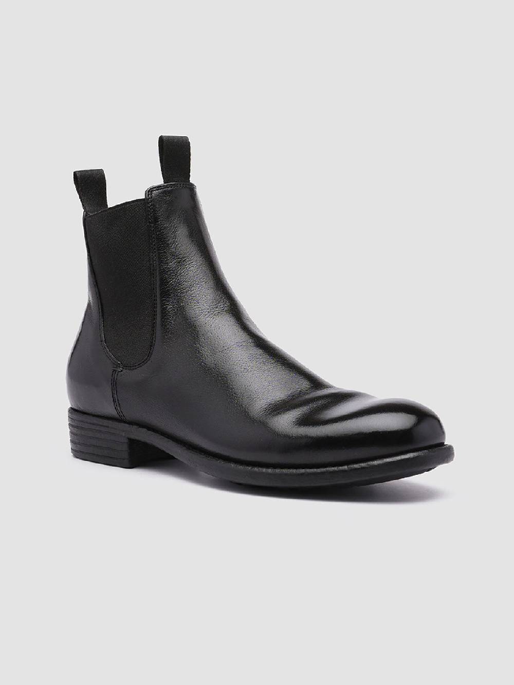 Officine Creative CALIXTE 004 Stivaletti Chelsea in Pelle Nera Italy