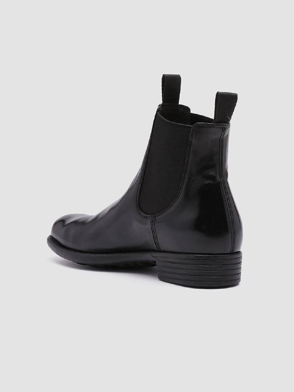 Officine Creative CALIXTE 004 Stivaletti Chelsea in Pelle Nera Italy
