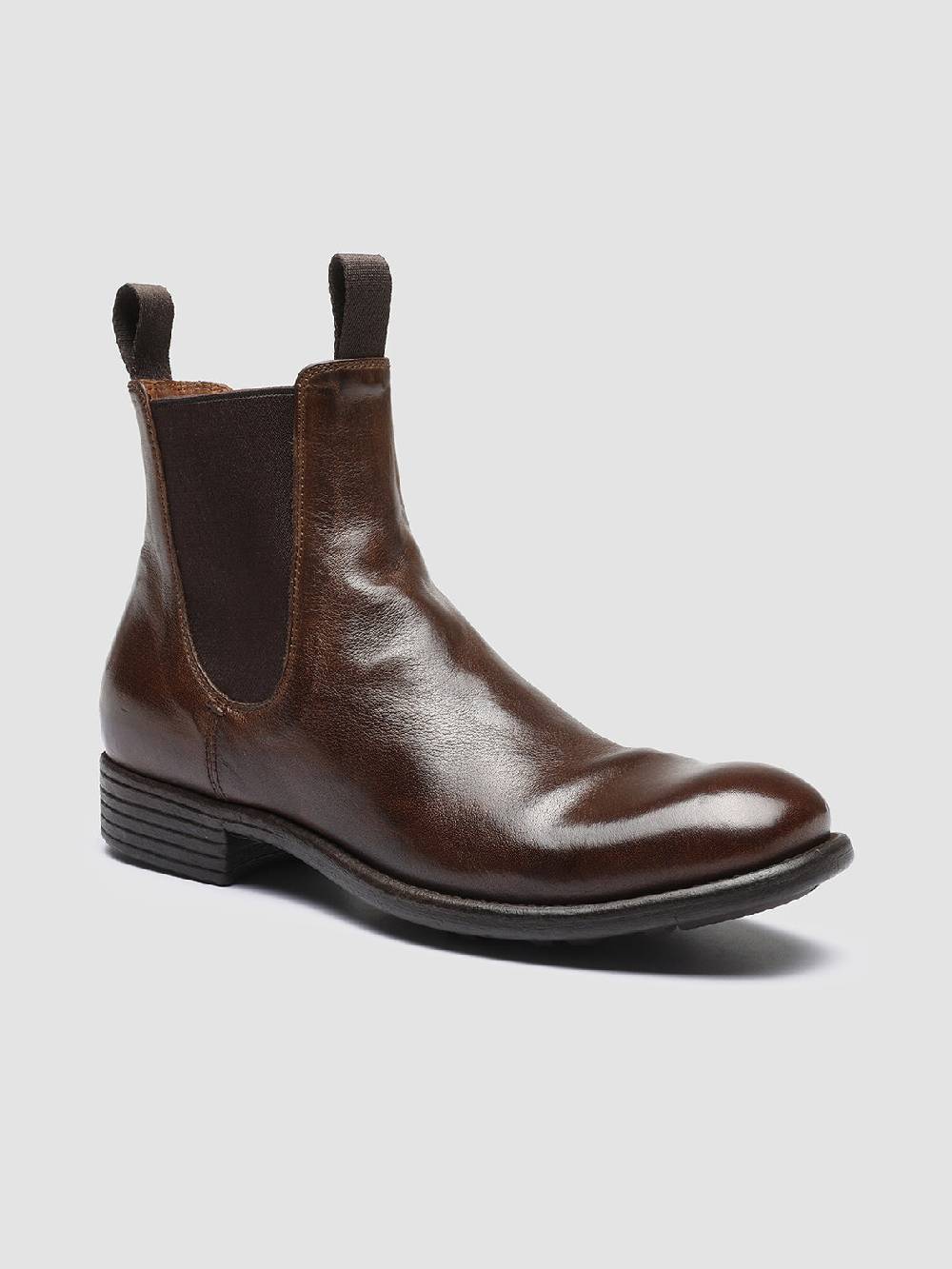 Officine Creative CALIXTE 004 Stivaletti Chelsea in Pelle Marrone Italia