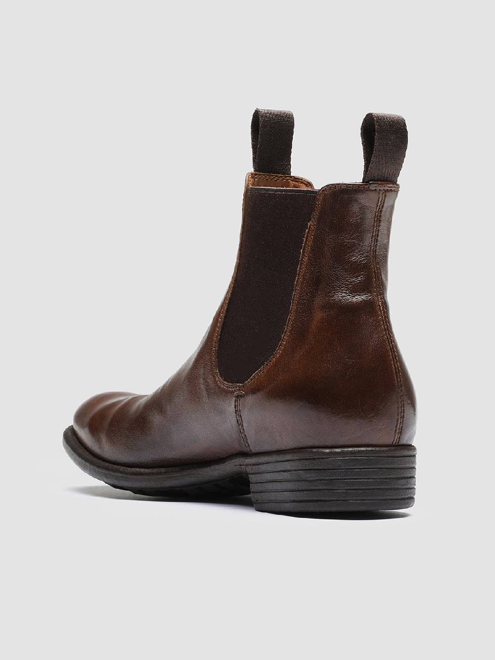 Officine Creative CALIXTE 004 Stivaletti Chelsea in Pelle Marrone Italia