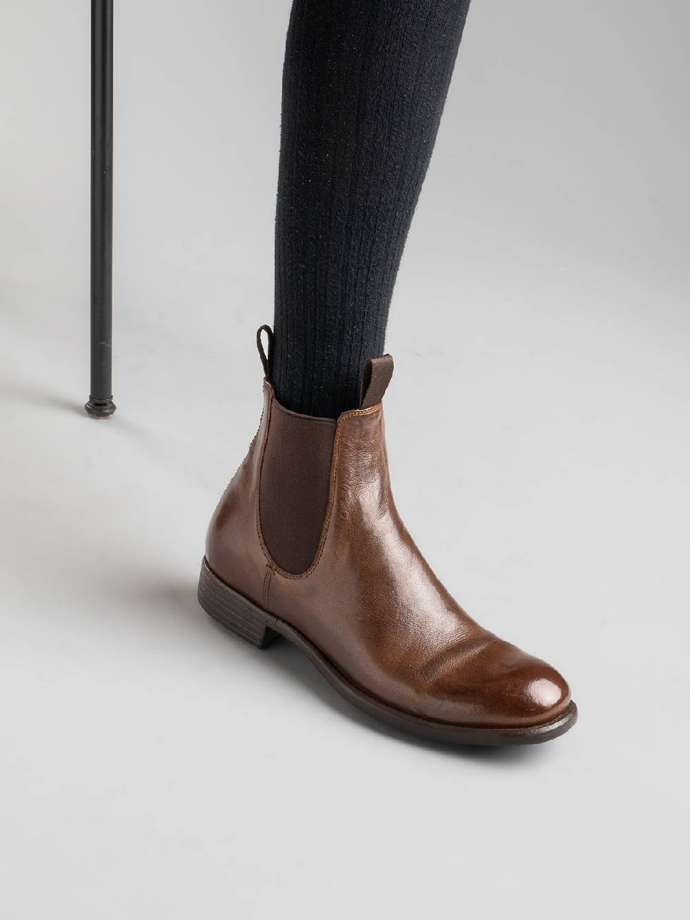 Officine Creative CALIXTE 004 Stivaletti Chelsea in Pelle Marrone Italia